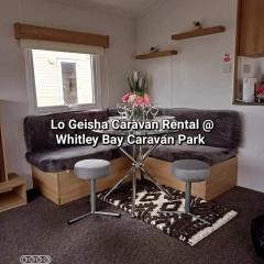 Lo Geisha Caravan Rental at Whitley Bay Caravan Park