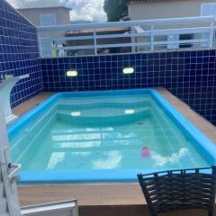 Duplex com piscina na taquara