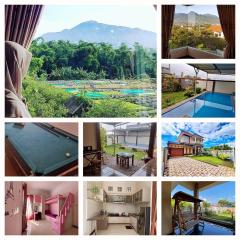 REESTY VILLA KOLAM RENANG VIEW GUNUNG dekat ALUN2