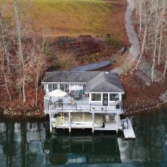 Unique Smith Mountain Lake Home Over Water with Dock