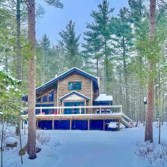 ADK Cabin with Hot Tub, Near Whiteface, Lake Placid, Fire Pit, Game Rm