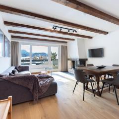 Modern crossing apartment facing Piz Rosatsch