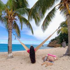 Comfy house on a hidden beach