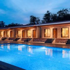 StayVista's Mango Splash - Mountain-View Retreat with Spacious Outdoor Pool, Lawn & Gazebo