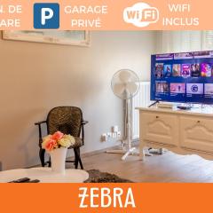 ZenBNB / ZEBRA / 2 min. Gare /Tramway / 3Pers/ Stationnement