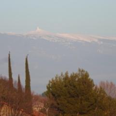 A proximité du Mont Ventoux