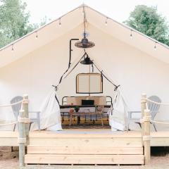 XLg Porch Deluxe glamping tents @ Lake Guntersville State Park