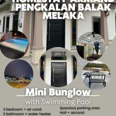 Rumah Armand 3 Bedroom with Swimming Pool Pengkalan Balak Tg Bidara Masjid Tanah Melaka