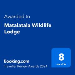 Matalatala Wildlife Lodge
