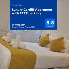 Luxury Cardiff Apartment with Free parking, Free high-speed internet, Fully Equipped Kitchen