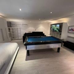 Entire Modern Studio Apartment with Pool Table