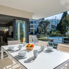 2-Br with terrace & swimming pool close to downtown Cannes