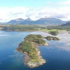 Unique totally private island in a Norwegian fjord with space for 40 people, a dinner room and a chapel