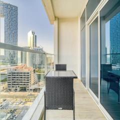 Bright Studio With Mesmerizing Canal and City View