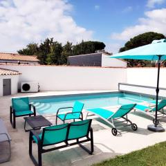 Pretty house with heated pool, close to the ocean