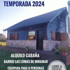 Cabaña de madera en barrio Las Lomas Miramar