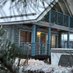 Villa Laakson Helmi 1 с камином, сауной, SPA, на берегу озера