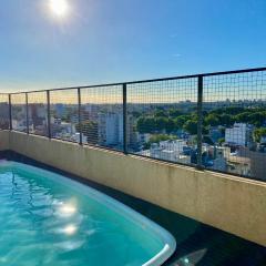 Apartamento Completo con piscina, parrilla y estacionamiento