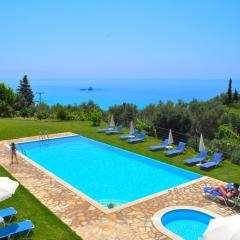 Studio Apartments with large swimming pool and Sea view at Pelekas Beach, Corfu