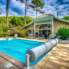 Villa de 3 chambres avec piscine privee terrasse et wifi a Lacanau a 2 km de la plage
