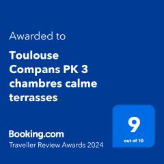 Toulouse Compans PK 3 chambres calme terrasses