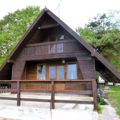 Wooden Chalet by Lake Jamno near the Sea