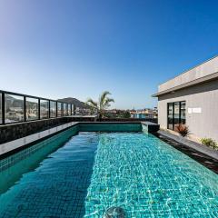 Estudio en condominio c/ piscina 700m playa STI210