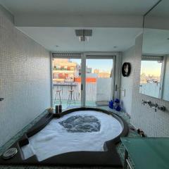 Apart Recoleta con jacuzzi y balcón con parrilla propio