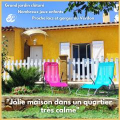 RÉGUSSE VERDON - Belle maison de vacances 2 chambres - Jardin - Calme