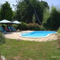 Fermette au calme avec piscine, jardin et étang de pêche - FR-1-591-333