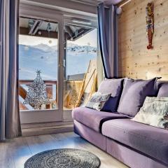 Val Thorens : Appartement 4 pers rénové avec balcon, local à ski, au pied des pistes - FR-1-637-70