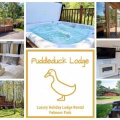 Puddleduck Lodge with Hot Tub on Felmoor Park