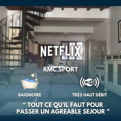 Logements Un Coin de Bigorre - La Pyrénéenne - 130m2 - Canal plus, Netflix, Rmc Sport - Wifi fibre - Village campagne