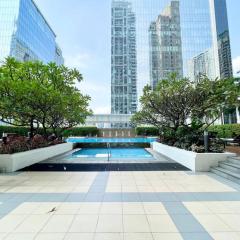 Two Bedroom Condo in BGC with Balcony, Sauna, & Pool