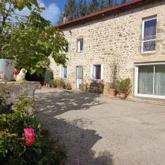 Gîte de charme en Auvergne, cour fermée, jardins privés, BBQ, babyfoot, proche St Jacques de Compostelle - FR-1-582-232