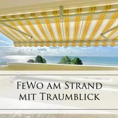 FeWo Traumblick - Himmel & Meer mit TRAUM Meerblick am Strand mit großem Balkon - WLAN, Streaming, 2024 modernisiert