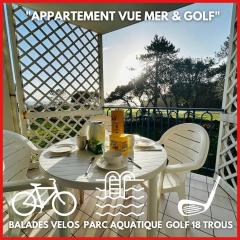 "COUCHER DE SOLEIL" Appartement 5 personnes, vue mer, golf, accès piscines gratuit
