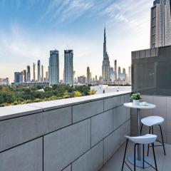 Silkhaus DIFC ready-to-live studio Burj Khalifa view