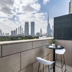 Silkhaus comfy DIFC studio with Burj Khalifa view