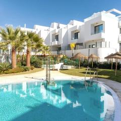 Beach terraced house close town