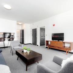 Modern 1BR 1 and a half BA CWE condo with parking CozySuites