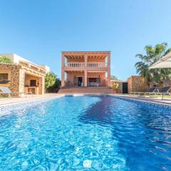 4 bedrooms villa with private pool terrace and wifi at Sant Josep de sa Talaia 2 km away from the beach