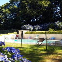 Maison de 4 chambres avec piscine partagee terrasse et wifi a Langoelan