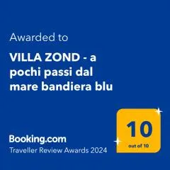 VILLA ZOND - a pochi passi dal mare bandiera blu