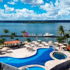 Flat 430 lindo com vista para o lago