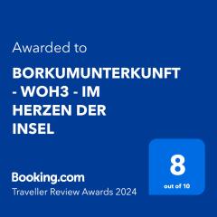 BORKUMUNTERKUNFT - WOH3 - IM HERZEN DER INSEL