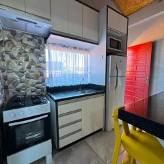 Floripa Beach Apt 2 dormitórios com mezanino 200m do mar