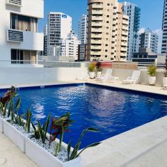 Acogedor Estudio 310 Cartagena Bocagrande a 1 cuadra de la playa