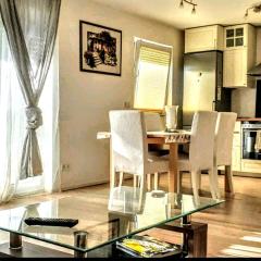 Bright 3-Rm, 2 Bathrooms, up to 8, ICM, 15 min to City Center, Parking Balcony