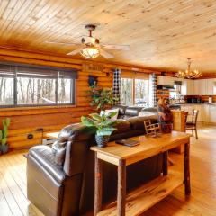 Albrightsville Log Cabin with Hot Tub and Fire Pit!